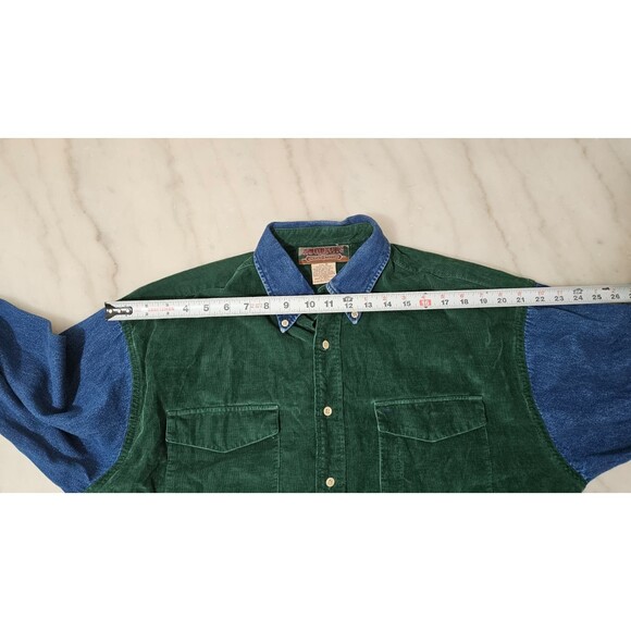 Authentic Mountain Outfittens Green Button Down Long Sleeves Men's Shirt Size M - Picture 7 of 8